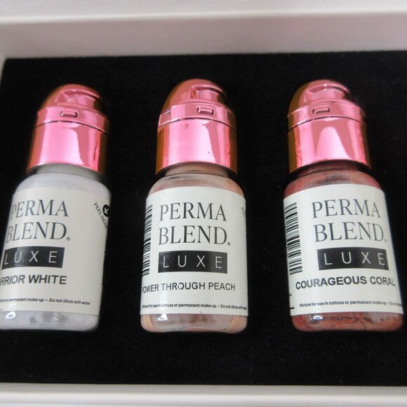 Perma Blend Luxe Unstoppable Areola Set Vicky Martin Pigments Ink 8 x 0.5OZ/15ML - Picture 4 of 8
